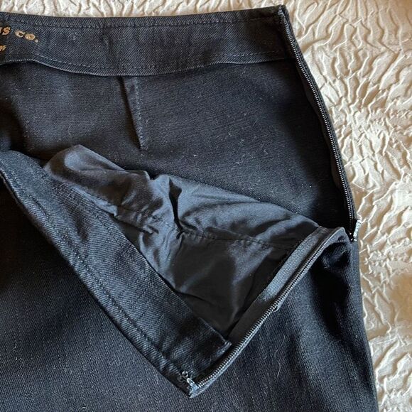 Ralph Lauren Lauren Jeans Co Womens Side Zip Denim Dress Jeans Pants‎ Black 8 - Picture 7 of 10